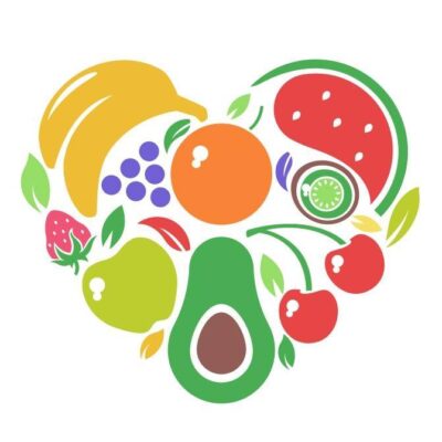 Food Network logo depicting fruit in a heart shape