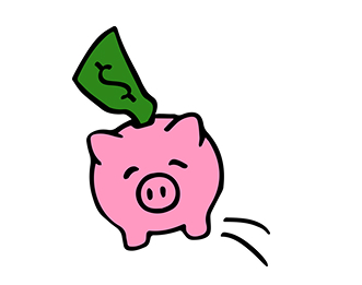 Illustration of piggy bank
