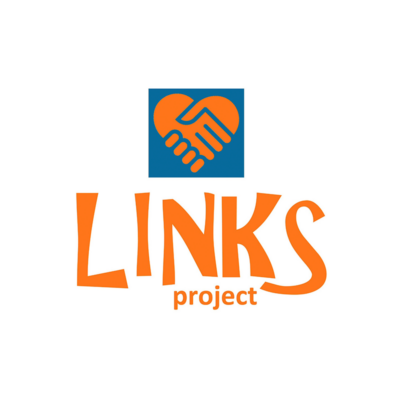 Links Project logo with heart shaking hands